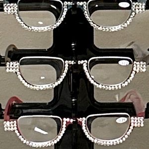 Diamond Sparkle blinged out beautiful reading glasses. All colors.